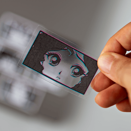 5 ستكرات انمي شفافة ثري دي