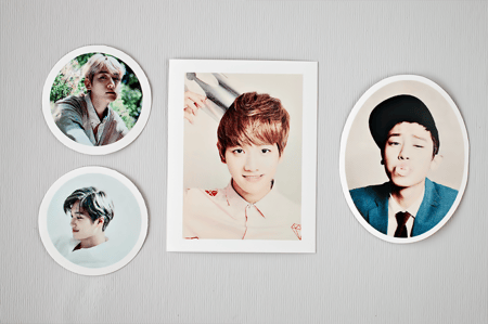 4 ملصقات لفرقة EXO