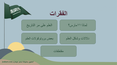 فقرات عرض بوربوينت ليوم العلم