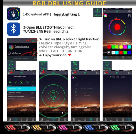 طقم شمعات موستنق 18-23 RGB