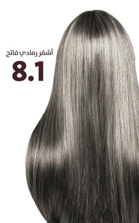 صبغة الشعر بخلاصة زيت الأرغان الطبيعي / اشقر رمادي فاتح