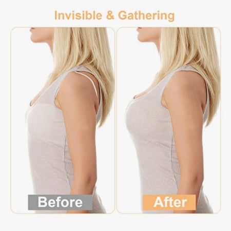 حمالة صدر رافعة بحمالات غير مرئية محسنة للصدر ذاتية اللصق من السيليكون