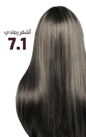 صبغة الشعر بخلاصة زيت الأرغان الطبيعي / اشقر رمادي