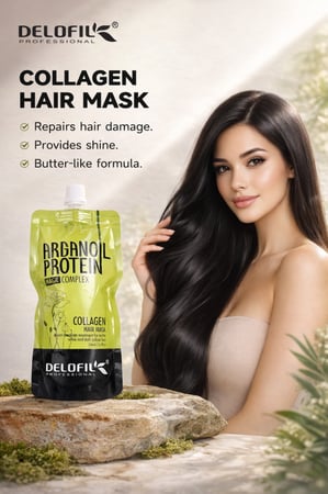 ماسك كولاجين للشعر بزيت الأرجان والبروتين