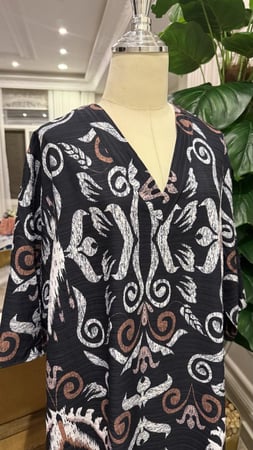 دراعه رمضانية سوداء مشجرة فخمه مناسبه للسهرة وللبيت