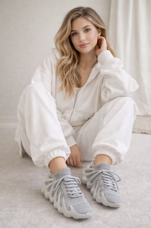 حذاء رياضي رصاصي فاتح موديل رقم 1