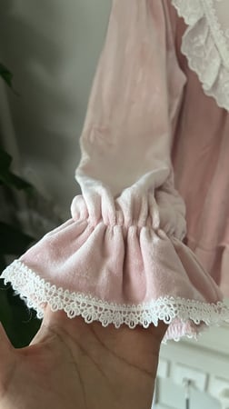 بجامة الأميرات شتوية مخمل أنيقة