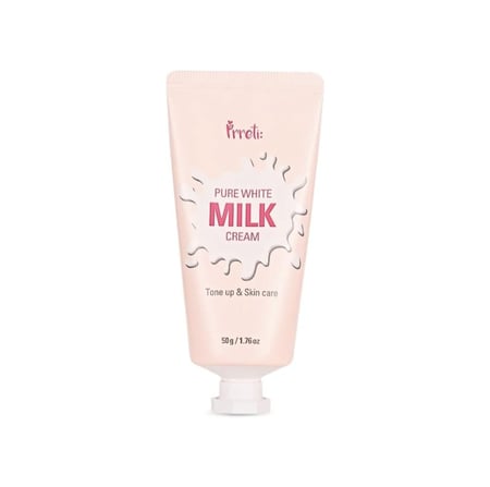 كريم التبيض الفوري الكوري بيور وايت للتفتيح - 50غرام | Prreti Pure White Milk Cream
