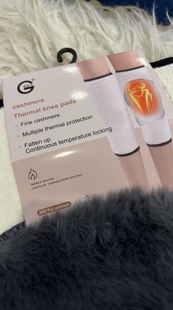 قطعتان من وسادات الركبة من الكشمير ، حماية ركبة من الصوف السميك للرجال والنساء في فصل الشتاء