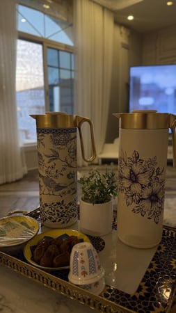 دراعه رمضانية رماري مشجرة فخمه مناسبه للسهرة وللبيت