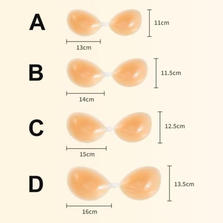 حمالة صدر رافعة بحمالات غير مرئية محسنة للصدر ذاتية اللصق من السيليكون