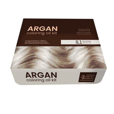 صبغة الأرقان اللون اشقر رمادي فاتح