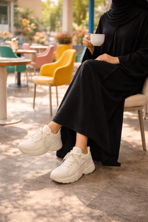 حذاء رياضي أبيض مرررررررريح مثل الغيمه ☁️