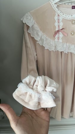 بجامة الأميرات شتوية مخمل أنيقة