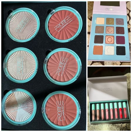 عرض المكياج : بوكس ارواج + بوكس بلاشرات واضاءة + باليت ظلال