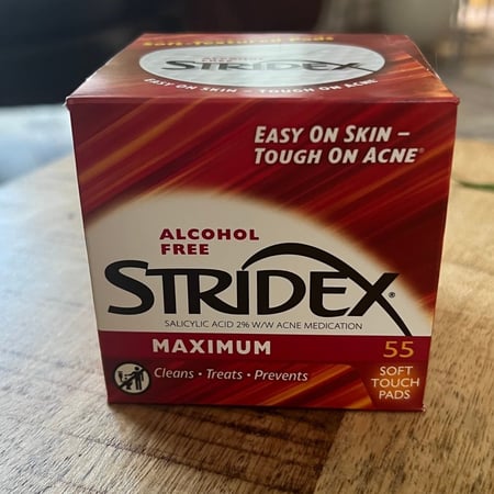 مسحات قطنيه لعلاج حب الشباب من ستريدكس - ٥٥ قطعة قطن