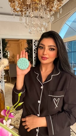 فرشة تدليك فروة الرأس للشعر الجاف والمبلول وتستخدم مع الزيت