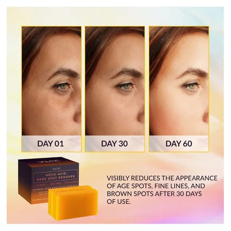 فاليتيك صابون بحمض الكوجيك لتفتيح البشرة وإزالة البقع الداكنة قطعتين