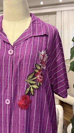 دراعه رمضانية بنفسجي قطن خفيف وبارد جداً مايتعرفط