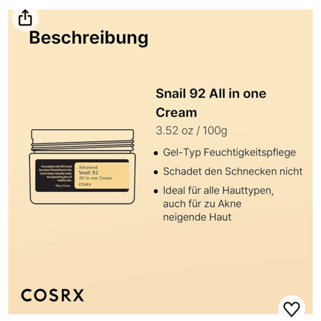 كريم الحلزون 92 المطوّر الكل في واحد 100جرام