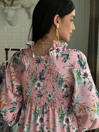 مخور اماراتي وردي مشجر حرير بيور