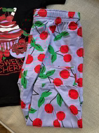 بجامة اطفال صيفي اسود وسماوي مشجر رقم 1