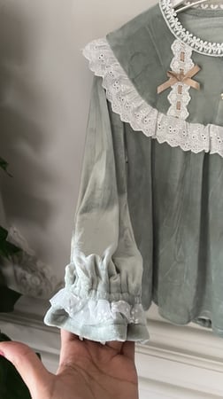 بجامة الأميرات شتوية مخمل أنيقة