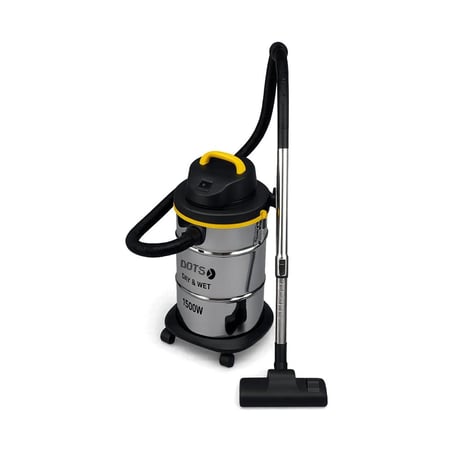 مكنسة كهربائية أسطوانية بقوة 1500واط للاستخدام الرطب والجاف 21 لتر من دوتس