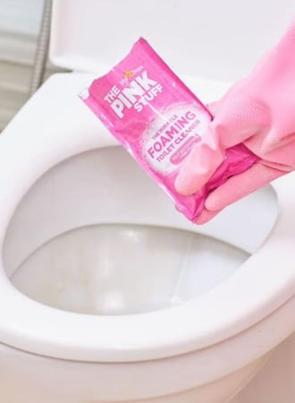 منظف مرحاض بميزة الرغوة ذا بينك ستاف