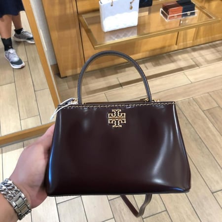 حقيبة توري بورش ميني برتن توب هاندل عنابي