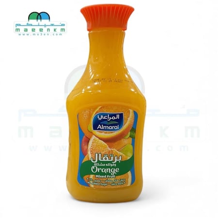 عصير المراعي طبيعي برتقال بدون سكر 1.5 لتر