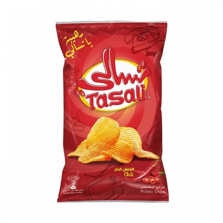 تسالي شرائح البطاطس بالفلفل الحار 155 جرام - معينكم
