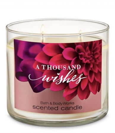 شمعه معطره بثلاث فتلات Thousand wishes