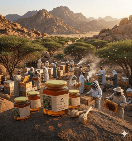 عسل ضمخ اصلي