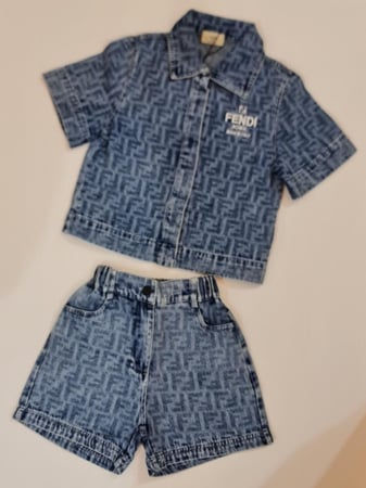 طقم ولادي جينز ازرق