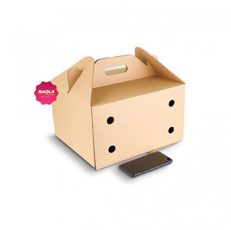 كرتون حمل ورقي بمسكة يد مقاس  35L*30W*20Hسنتى#2204