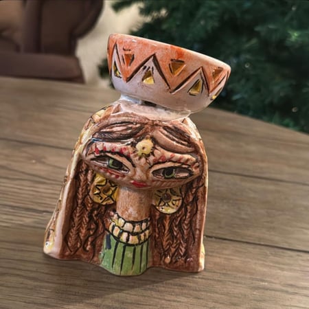 مبخره وفواحة سيراميك شغل ورسم يدوي