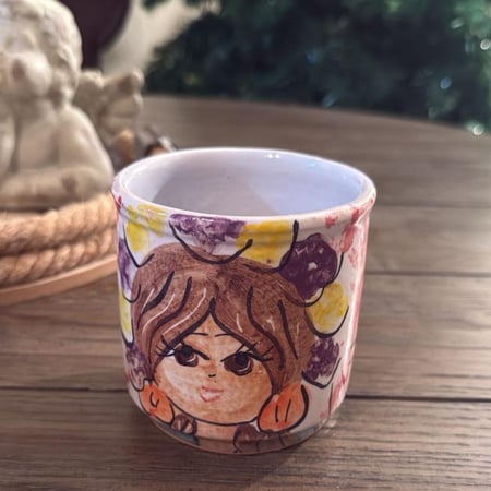 كوب سيرامياك برسومات يدويه جميلة