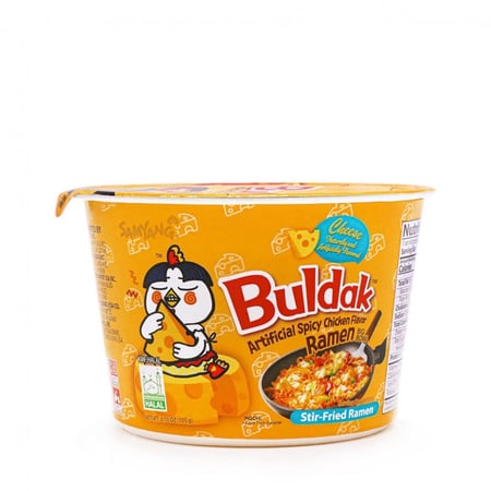 كوب معكرونه رامن بالدجاج والجبن