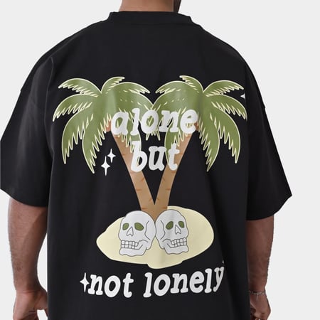 Black Note Alone Tshirt