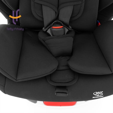 كرسي سيارة قابل للتحول - أسود