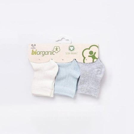 شراب مواليد سادة - طقم من 3 أزواج - ولادي