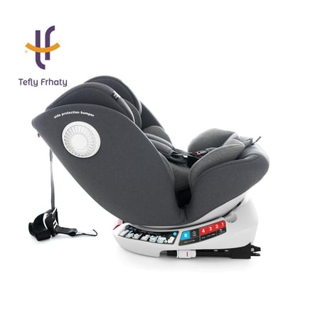 كرسي سيارة قابل للتحول - رمادي