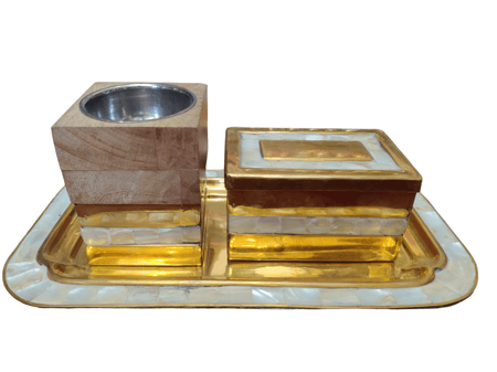 طقم مبخره وصينية وصندوق