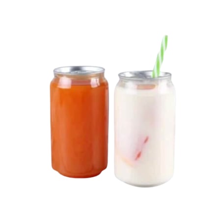 علب مشروبات غازية فارغة