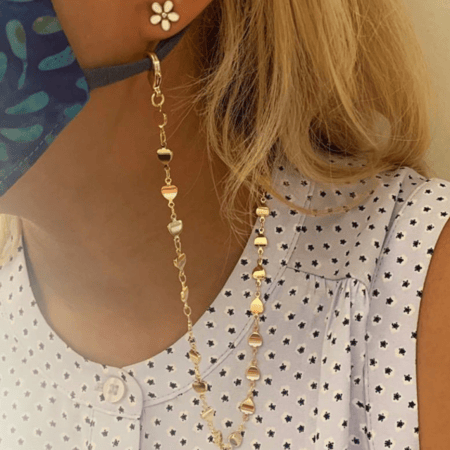 تعليقة نظارة دوائر روز قولد