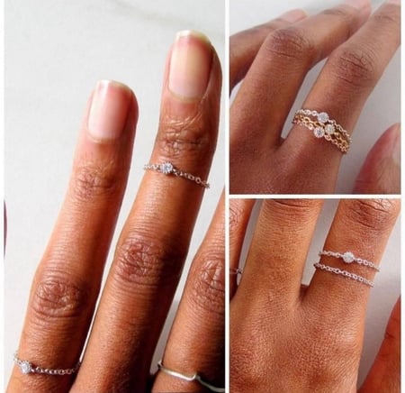 خاتم زركون ذهبي