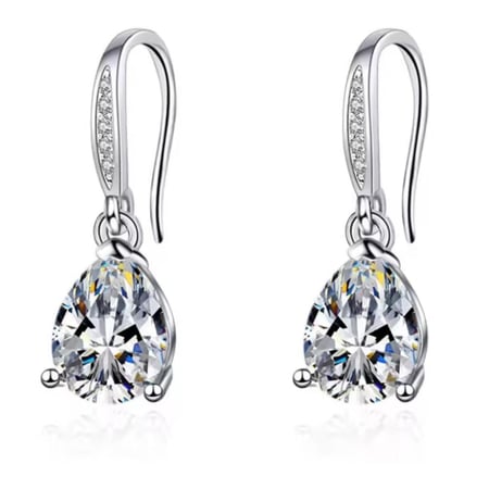 حلق زيركون قطره الماء صغير