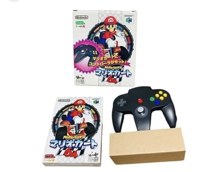 لعبة و يد تحكم  Nintendo Mario Kart 64 con controller