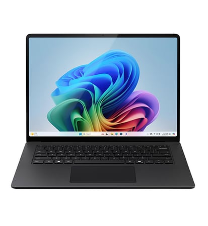 Laptop Microsoft Surface 7 Edition Copilot+ PC Snapdragon X Elite Processor, 16GB Ram, 512GB SSD, Qualcomm Adreno GPU, 15-inch Touch Display, Windows 11 Professional - Black